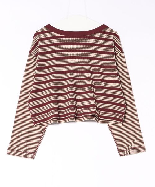 MILLER(ミラー)の「【Robert P. Miller】ワッフルヘンリープルオーバー RM264-2298(Tシャツ/カットソー・レディース・バーガンディー/ブラウン・FREE)」の3枚目の写真