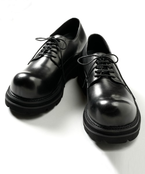 NO ID.】Bulbous Derby Shoes / バルバス ダービー シューズ（ドレス