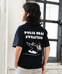  J.J camp（ジェイジェイキャンプ）の「兄弟・姉妹で着られるTシャツキッズ 半袖 ワンポイント刺しゅう shirokuma to takib（Tシャツ/カットソー）」