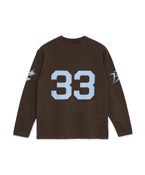 BOTT(ボット)の「BoTT / ボット Cotton Football Shirt(Tシャツ/カットソー・メンズ・ブラウン/ピンク・MEDIUM/LARGE)」の3枚目の写真