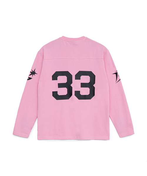 BOTT(ボット)の「BoTT / ボット Cotton Football Shirt(Tシャツ/カットソー・メンズ・ブラウン/ピンク・MEDIUM/LARGE)」の6枚目の写真