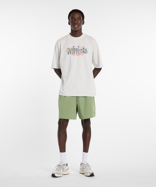 NEW BALANCE(ニューバランス)の「アスレチックスストレッチウーブンショーツ7インチ(スウェットパンツ・メンズ・セージグリーン・SMALL/MEDIUM/LARGE/X-LARGE/XX-LARGE)」の6枚目の写真