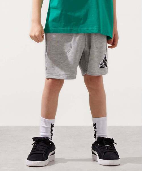 XLARGE KIDS(エクストララージキッズ)の「ウエストロゴ ワッフル素材ショートパンツ(その他パンツ・キッズ・ブルー/グレー/ブラック・130cm/140cm/80cm/90cm/100cm/110cm/120cm)」の2枚目の写真