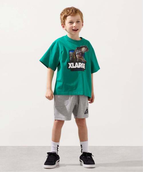 XLARGE KIDS(エクストララージキッズ)の「ウエストロゴ ワッフル素材ショートパンツ(その他パンツ・キッズ・ブルー/グレー/ブラック・130cm/140cm/80cm/90cm/100cm/110cm/120cm)」の5枚目の写真