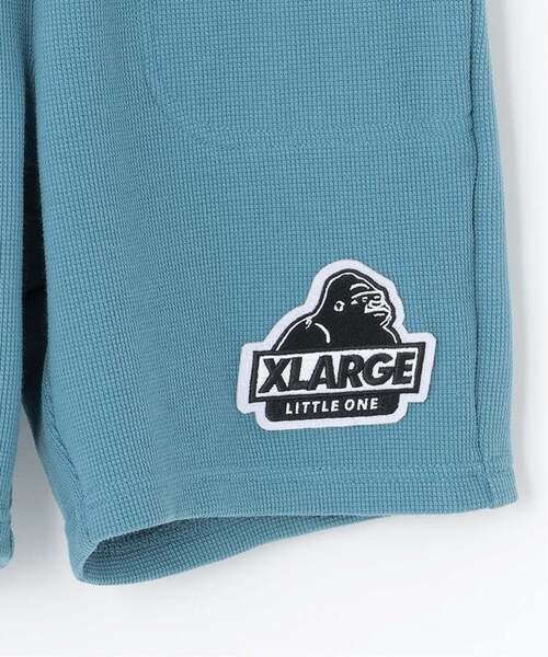 XLARGE KIDS(エクストララージキッズ)の「ウエストロゴ ワッフル素材ショートパンツ(その他パンツ・キッズ・ブルー/グレー/ブラック・130cm/140cm/80cm/90cm/100cm/110cm/120cm)」の12枚目の写真
