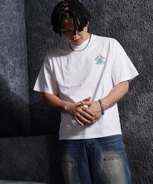 RIPPER(リッパー)の「【RIPPER】ボーン リリー Tee / Bone Lily Tee(Tシャツ/カットソー・メンズ・チャコールグレー/ブラック/ホワイト・M/L/XL)」の7枚目の写真
