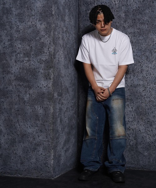 RIPPER(リッパー)の「【RIPPER】ボーン リリー Tee / Bone Lily Tee(Tシャツ/カットソー・メンズ・チャコールグレー/ブラック/ホワイト・M/L/XL)」の8枚目の写真