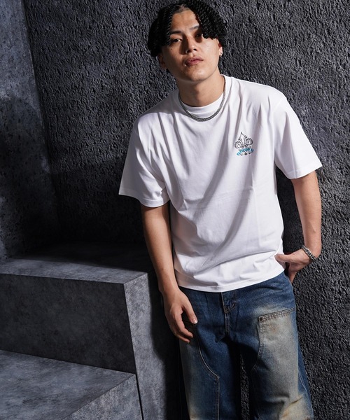 RIPPER(リッパー)の「【RIPPER】ボーン リリー Tee / Bone Lily Tee(Tシャツ/カットソー・メンズ・チャコールグレー/ブラック/ホワイト・M/L/XL)」の9枚目の写真