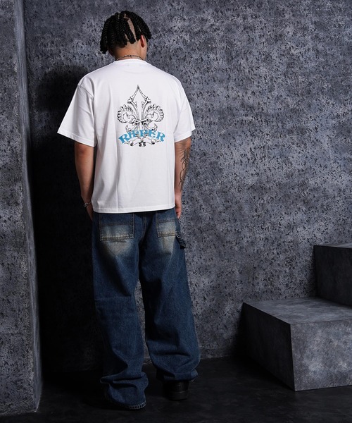 RIPPER(リッパー)の「【RIPPER】ボーン リリー Tee / Bone Lily Tee(Tシャツ/カットソー・メンズ・チャコールグレー/ブラック/ホワイト・M/L/XL)」の11枚目の写真