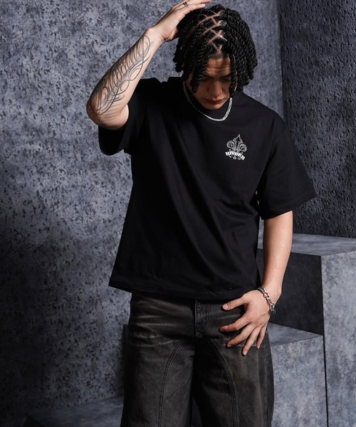 RIPPER(リッパー)の「【RIPPER】ボーン リリー Tee / Bone Lily Tee(Tシャツ/カットソー・メンズ・チャコールグレー/ブラック/ホワイト・M/L/XL)」の17枚目の写真