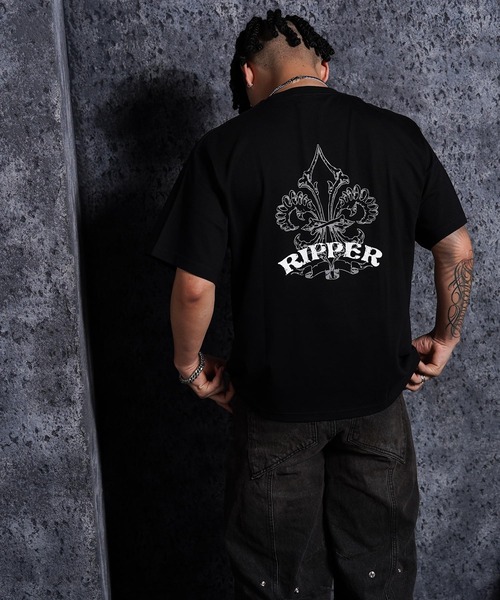 RIPPER(リッパー)の「【RIPPER】ボーン リリー Tee / Bone Lily Tee(Tシャツ/カットソー・メンズ・チャコールグレー/ブラック/ホワイト・M/L/XL)」の18枚目の写真