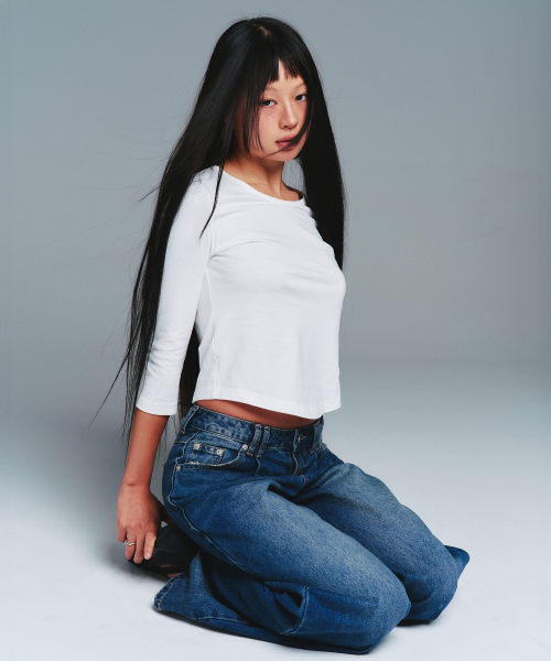 AMESWORLDWIDE(アメスワールドワイド)の「CLASSIC 3/4 SLEEVE ROUND TEE WHITE(Tシャツ/カットソー・レディース・その他・SMALL/MEDIUM/LARGE)」の8枚目の写真