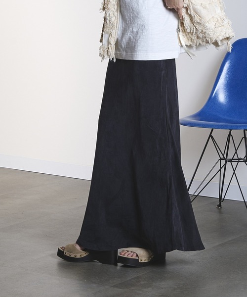 ROSE BUD（ローズバッド）の「FIBRIL SKIRT（スカート・レディース・オフホワイト/チャコールグレー/バーガンディー・M/S）」の12枚目の写真