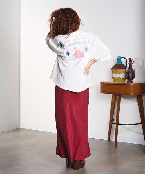 ROSE BUD（ローズバッド）の「FIBRIL SKIRT（スカート・レディース・オフホワイト/チャコールグレー/バーガンディー・M/S）」の20枚目の写真