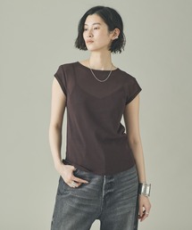 Curensology 2025SS バックシャーリングT ボートネック 美品 Curensology｜カレンソロジーのTシャツ/カットソー（ボートネック