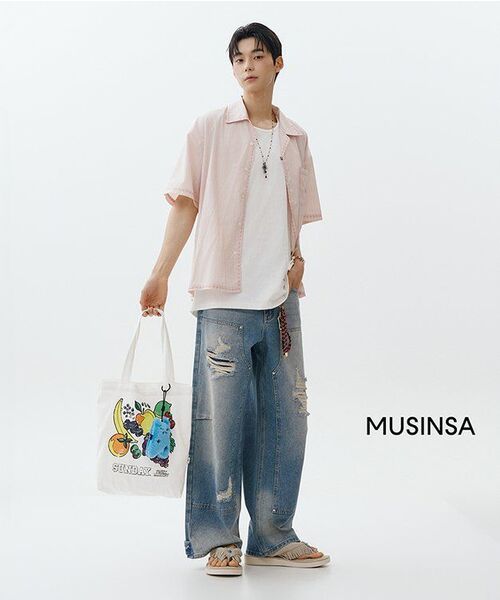 MAISON MINED（メゾンミネド）の「ラギッドカーペンターデニムパンツ ブルー（デニムパンツ・メンズ・その他・SMALL/MEDIUM/LARGE）」の3枚目の写真