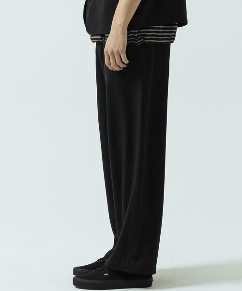 SLICK(スリック)の「【SLICK/スリック】Linen-Like Canvas Easy Pants/リネンライクキャンバスイージーパンツ(その他パンツ・メンズ・チャコール/ベージュ/ブラック系その他・1/2/3)」の4枚目の写真