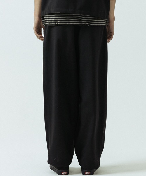SLICK(スリック)の「【SLICK/スリック】Linen-Like Canvas Easy Pants/リネンライクキャンバスイージーパンツ(その他パンツ・メンズ・チャコール/ベージュ/ブラック系その他・1/2/3)」の5枚目の写真
