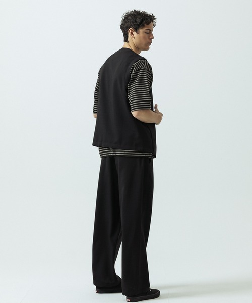 SLICK(スリック)の「【SLICK/スリック】Linen-Like Canvas Easy Pants/リネンライクキャンバスイージーパンツ(その他パンツ・メンズ・チャコール/ベージュ/ブラック系その他・1/2/3)」の9枚目の写真