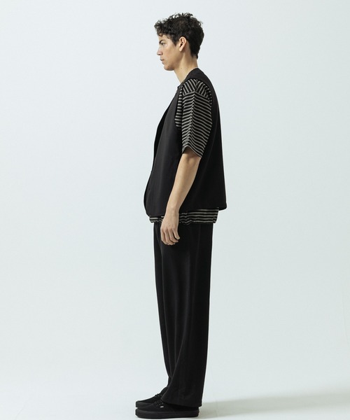 SLICK(スリック)の「【SLICK/スリック】Linen-Like Canvas Easy Pants/リネンライクキャンバスイージーパンツ(その他パンツ・メンズ・チャコール/ベージュ/ブラック系その他・1/2/3)」の12枚目の写真