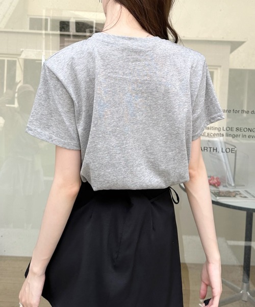 Ada.(エイダ)の「トースト グラフィック レトロ Tシャツ(Tシャツ/カットソー・レディース・ピンク/イエロー/グレー/ブラック/ホワイト・FREE)」の14枚目の写真