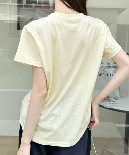 Ada.(エイダ)の「トースト グラフィック レトロ Tシャツ(Tシャツ/カットソー・レディース・ピンク/イエロー/グレー/ブラック/ホワイト・FREE)」の18枚目の写真