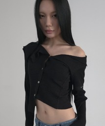 L.H.P | DOGMA EHKS/ドグマエークス/SQUARE KNIT NECK CARDIGAN(カーディガン/ボレロ)