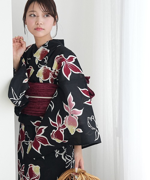 utatane(ウタタネ)の「2026新作 選べる浴衣3点セット utataneオリジナル(浴衣・レディース・ホワイト系3/ホワイト系2/ネイビー系1/グリーン系2/ブラック系2/パープル系2/パープル系1/ネイビー系7/ブラック系3/ホワイト系4/ネイビー系3/ネイビー系6/ネイビー系4/ネイビー系2/ホワイト系1/パープル系3/イエロー系1/ブラック系1/ネイビー系8/ネイビー系5・FREE)」の8枚目の写真