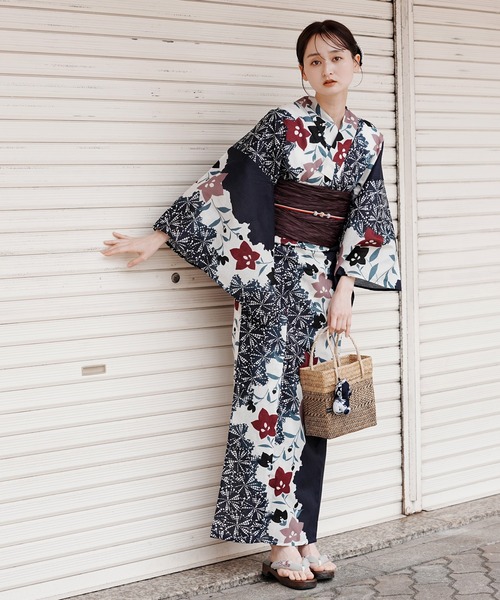 utatane(ウタタネ)の「2026新作 選べる浴衣3点セット utataneオリジナル(浴衣・レディース・ホワイト系3/ホワイト系2/ネイビー系1/グリーン系2/ブラック系2/パープル系2/パープル系1/ネイビー系7/ブラック系3/ホワイト系4/ネイビー系3/ネイビー系6/ネイビー系4/ネイビー系2/ホワイト系1/パープル系3/イエロー系1/ブラック系1/ネイビー系8/ネイビー系5・FREE)」の14枚目の写真