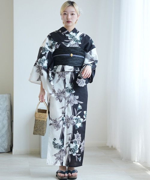 utatane(ウタタネ)の「2026新作 選べる浴衣3点セット utataneオリジナル(浴衣・レディース・ホワイト系3/ホワイト系2/ネイビー系1/グリーン系2/ブラック系2/パープル系2/パープル系1/ネイビー系7/ブラック系3/ホワイト系4/ネイビー系3/ネイビー系6/ネイビー系4/ネイビー系2/ホワイト系1/パープル系3/イエロー系1/ブラック系1/ネイビー系8/ネイビー系5・FREE)」の21枚目の写真