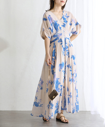 La TOTALITE | 【洗える】ne Quittez pas/ヌキテパ　別注ローズプリントドレス(ワンピース)