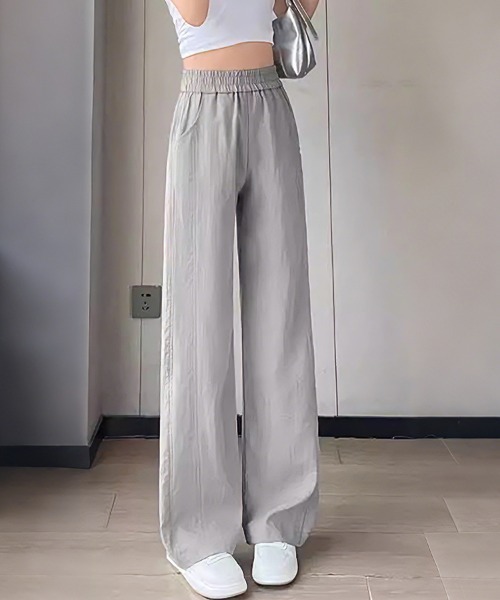 ONEP STAR(ワンピスター)の「ロゴワッペンワイドパンツ(その他パンツ・レディース・ブラック/ライトグレー/ライトブルー・MEDIUM/LARGE/X-LARGE)」の5枚目の写真