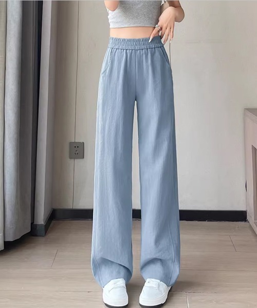 ONEP STAR(ワンピスター)の「ロゴワッペンワイドパンツ(その他パンツ・レディース・ブラック/ライトグレー/ライトブルー・MEDIUM/LARGE/X-LARGE)」の8枚目の写真