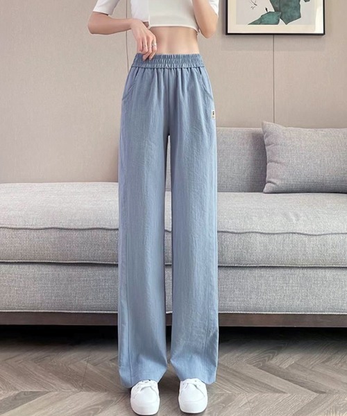 ONEP STAR(ワンピスター)の「ロゴワッペンワイドパンツ(その他パンツ・レディース・ブラック/ライトグレー/ライトブルー・MEDIUM/LARGE/X-LARGE)」の10枚目の写真