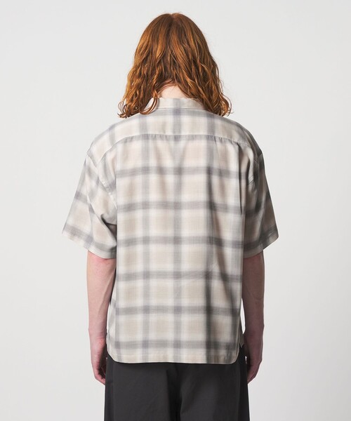 UNITED ARROWS & SONS(ユナイテッドアローズアンドサンズ)の「<UNITED ARROWS & SONS> CHECK SNAP S/SL SHIRT/ショートスリーブシャツ(シャツ/ブラウス・メンズ・ライトブルー/ライトグレー・M/XL/L/S)」の7枚目の写真