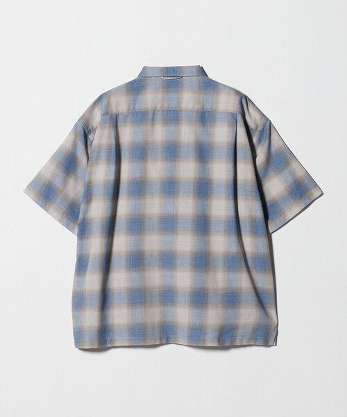 UNITED ARROWS & SONS(ユナイテッドアローズアンドサンズ)の「<UNITED ARROWS & SONS> CHECK SNAP S/SL SHIRT/ショートスリーブシャツ(シャツ/ブラウス・メンズ・ライトブルー/ライトグレー・M/XL/L/S)」の8枚目の写真