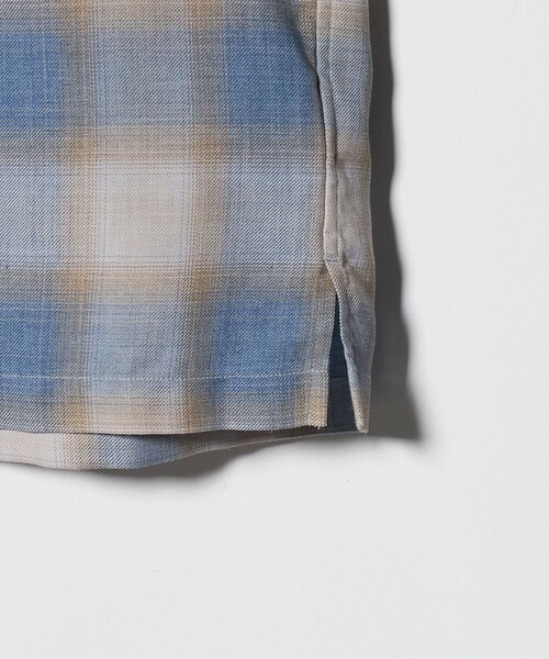 UNITED ARROWS & SONS(ユナイテッドアローズアンドサンズ)の「<UNITED ARROWS & SONS> CHECK SNAP S/SL SHIRT/ショートスリーブシャツ(シャツ/ブラウス・メンズ・ライトブルー/ライトグレー・M/XL/L/S)」の11枚目の写真