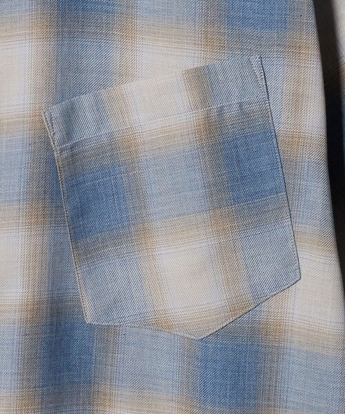 UNITED ARROWS & SONS(ユナイテッドアローズアンドサンズ)の「<UNITED ARROWS & SONS> CHECK SNAP S/SL SHIRT/ショートスリーブシャツ(シャツ/ブラウス・メンズ・ライトブルー/ライトグレー・M/XL/L/S)」の13枚目の写真
