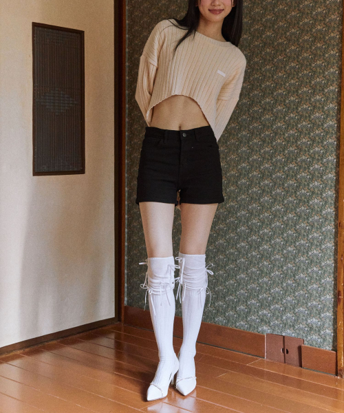 SPUR(シュプール)の「ジェイドオブリーククリスタルパンプスヒール7cm -UA9006 (2カラー)(パンプス・レディース・アイボリー/ブラック・22.5cm/23.5cm/23cm/24.5cm/24cm/25cm)」の8枚目の写真