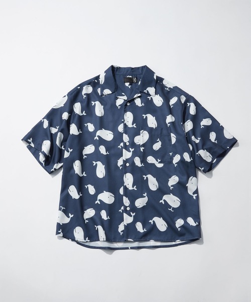 LAKOLE(ラコレ)の「アソートクジラシャツ / 670409(シャツ/ブラウス・メンズ・ホワイト/ネイビー/ブラック・MEDIUM/LARGE)」の3枚目の写真