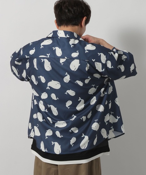 LAKOLE(ラコレ)の「アソートクジラシャツ / 670409(シャツ/ブラウス・メンズ・ホワイト/ネイビー/ブラック・MEDIUM/LARGE)」の16枚目の写真