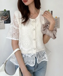 セール】FEATHER RIBBON NOSLEEVE TOPS（その他トップス）｜CLANE