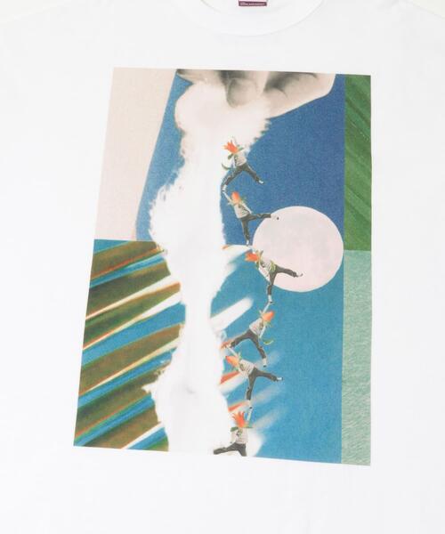 THE GOODLAND MARKET(ザグッドランドマーケット)の「ザ グッドランド マーケット BIG GRAPHIC TEE(Tシャツ/カットソー・メンズ・ブルー/オレンジ・2/1)」の6枚目の写真