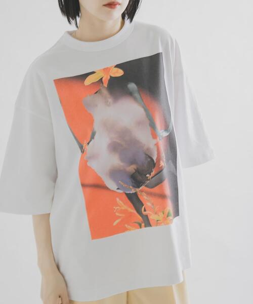 THE GOODLAND MARKET(ザグッドランドマーケット)の「ザ グッドランド マーケット BIG GRAPHIC TEE(Tシャツ/カットソー・メンズ・ブルー/オレンジ・2/1)」の12枚目の写真