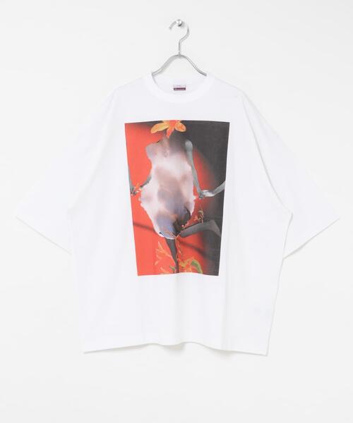 THE GOODLAND MARKET(ザグッドランドマーケット)の「ザ グッドランド マーケット BIG GRAPHIC TEE(Tシャツ/カットソー・メンズ・ブルー/オレンジ・2/1)」の13枚目の写真