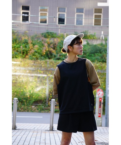 Lafayette(ラファイエット)の「タヌキ【TANNUKI】- 半袖Tシャツ【TANNUKI Sato Running Bibs Black 122TA28】(タンクトップ・メンズ・ブラック・L/S)」の7枚目の写真