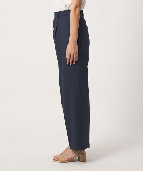 A DAY IN THE LIFE UNITED ARROWS（アデイインザライフユナイテッドアローズ）の「サッカー タックワイドパンツ ‐セットアップ対応・マシンウォッシャブル‐＜A DAY IN THE LIFE＞（その他パンツ・レディース・ベージュ/ネイビー/ブラック・38/36）」の14枚目の写真