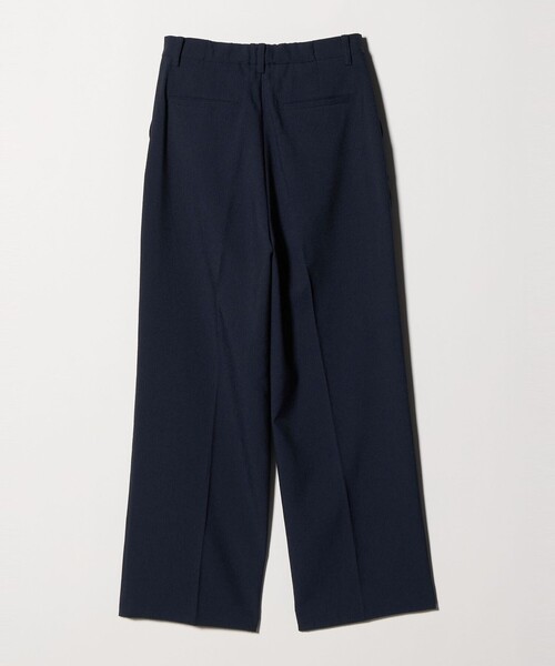 A DAY IN THE LIFE UNITED ARROWS（アデイインザライフユナイテッドアローズ）の「サッカー タックワイドパンツ ‐セットアップ対応・マシンウォッシャブル‐＜A DAY IN THE LIFE＞（その他パンツ・レディース・ベージュ/ネイビー/ブラック・38/36）」の17枚目の写真