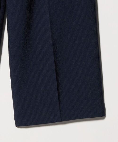 A DAY IN THE LIFE UNITED ARROWS（アデイインザライフユナイテッドアローズ）の「サッカー タックワイドパンツ ‐セットアップ対応・マシンウォッシャブル‐＜A DAY IN THE LIFE＞（その他パンツ・レディース・ベージュ/ネイビー/ブラック・38/36）」の22枚目の写真