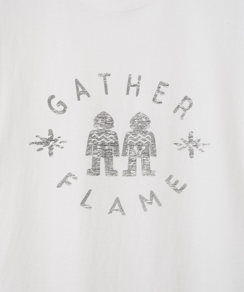 Millo Archive（ミロ アーカイブ）の「ギャザー フレーム Tシャツ [ホワイト]（Tシャツ/カットソー・メンズ・その他・MEDIUM/LARGE/X-LARGE）」の3枚目の写真